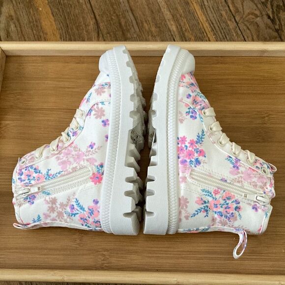 FABKIDS Floral Lug Sole Hi Top Sneakers - Picture 5 of 7
